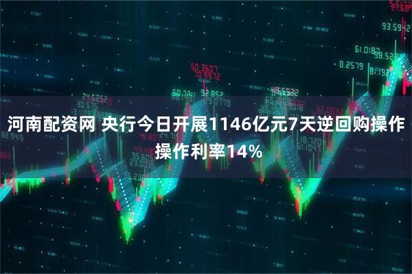 河南配资网 央行今日开展1146亿元7天逆回购操作 操作利率14%