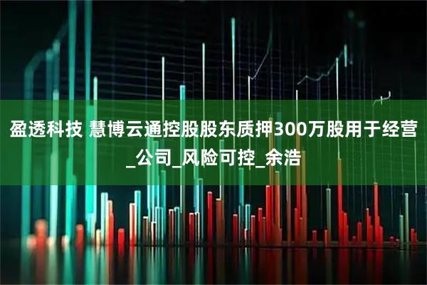 盈透科技 慧博云通控股股东质押300万股用于经营_公司_风险可控_余浩