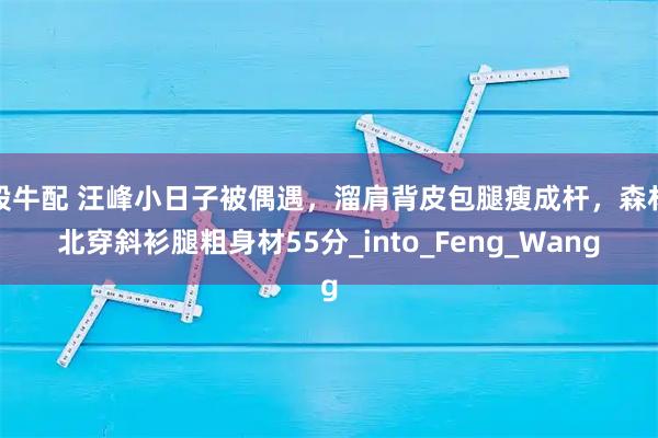 股牛配 汪峰小日子被偶遇,溜肩背皮包腿瘦成杆,森林北穿斜衫腿粗身材55分_into_Feng_Wang